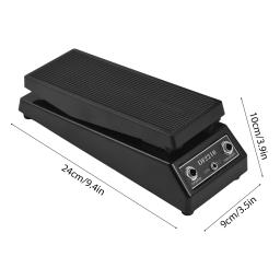 Pedal de guitarra, pedal de efeito sonoro wah, wh-wh estéreo, 6,35mm entrada/saída, alimentação CC 9v - Image 6