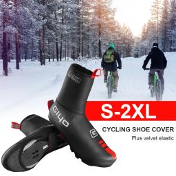 Impermeável Ciclismo Overshoes, Windproof, Impermeável, Velo, MTB, Estrada, Warm Bike Sapatos Cobre, Protetor Térmico, Inverno, Em Estoque - Image 1