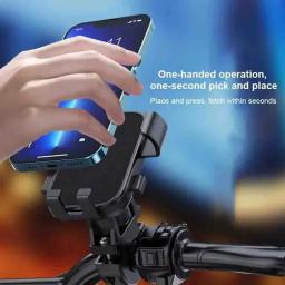 Suporte de telefone celular antiderrapante ajustável, bicicleta ao ar livre, Mountain Bike Acessórios, 360 ° Swivel - Image 4