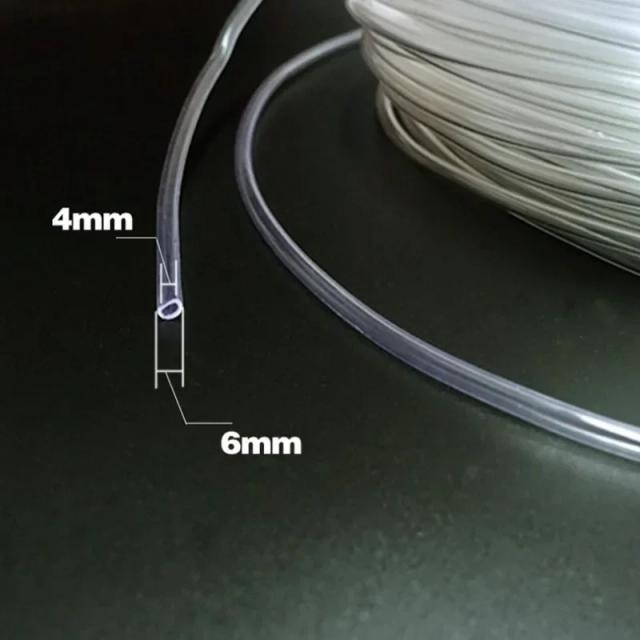 Bomba de Oxigênio Reforçada para Aquário Transparente com Mangueira e Pedra Aeradora de Qualidade 4x6mm