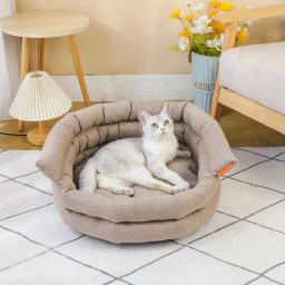 Cama ortopédica para animais de estimação, sofá quente, casa de cachorros, colchonete, suprimentos, cães pequenos e médios, inverno - Image 4