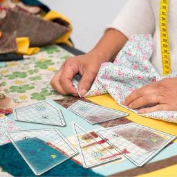 Quilting Template Set para máquina de costura, DIY Mão Patchwork, Quilt Templates, Régua quadrada, 5 pcs - Image 6