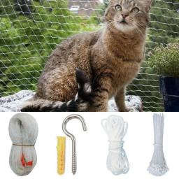 2cm x 2cm transparente náilon gato rede de segurança para casa varanda janelas tela da janela animais de estimação proteção queda rede - Image 1