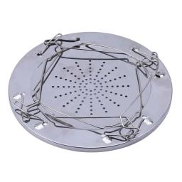 Torradeira portátil simples de aço inoxidável, acampamento ao ar livre, churrasqueira dobrável, grelha de forno multifuncional, 2023, Novo - Image 6