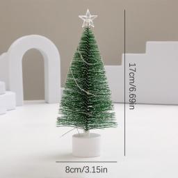 Mini Luminous Árvore De Natal Ornamentos, Decorações LED Desktop, DIY Desktop Luz, Decoração De Casa, Festa De Escritório - Image 3