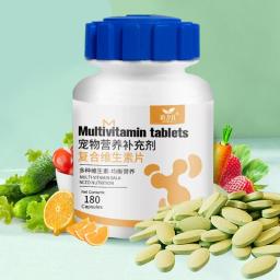 Suplemento multivitabl para animais de estimação, cabelo bonito, melhorar a imunidade, nutrição equilibrada, produtos saudáveis para cães e gatos, 180 comprimidos - Image 6