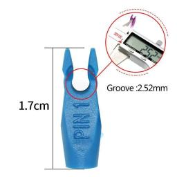 12/24 pçs tiro com arco pin1 nock sulco 2.5mm seta cauda para 4.2/6.2mm arco recurvo e flecha alvo tiro caça acessórios - Image 2