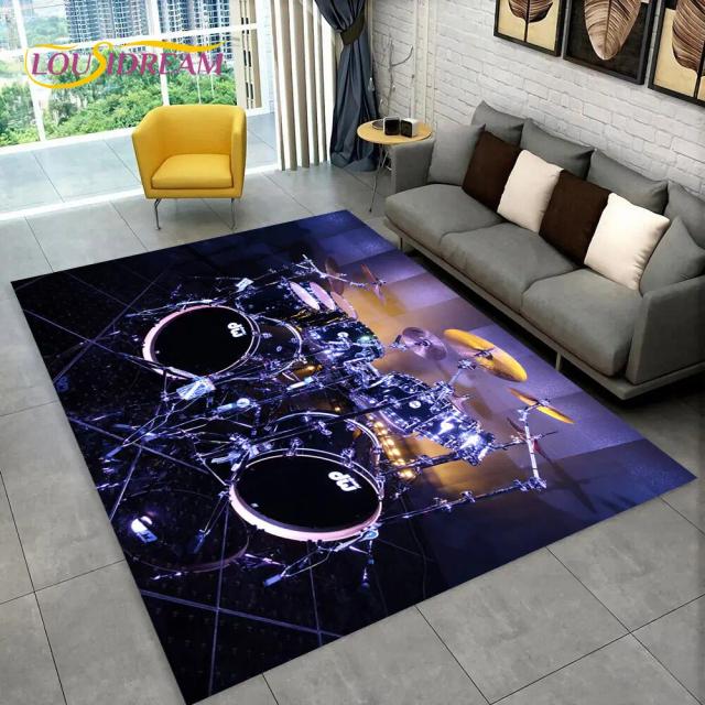 Conjunto de Tapetes Antiderrapantes para Instrumentos Musicais e Decoração de Interiores