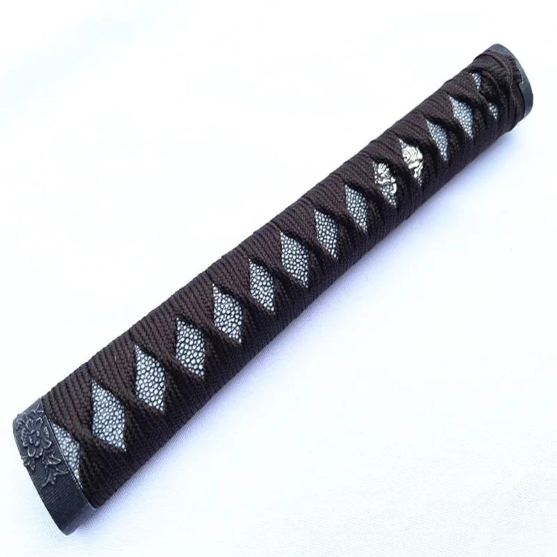 Handmade Tsuka Handle para Espada Japonesa, Samura Katana W Fuchi Menuki Kashira - Image 1