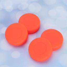 12 peças discos de hóquei de piso de disco bolas padrão acessório de borracha profissional laranja - Image 3