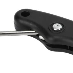 Dobrável figura preta rolo com gancho estendido, Skate Lace Tightener, Ice Hockey Extrator, prático - Image 3