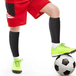 Loogdeel-Shin guarda mangas para crianças e adultos, mangas de compressão para futebol, mangas de perna para esportes, futebol, apoio de bezerro juvenil, S-XL, 1 par - Image 5