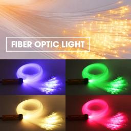 LED estrela teto fibra óptica luzes, controle inteligente App, efeito céu estrelado, disponível para decoração do carro - Image 2