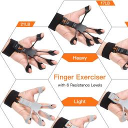 Silicone Pulso Força Exercício Finger Trainer, Mão Grip Expansor, Esporte Fitness Reabilitação Workout Gripper - Image 4