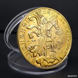 Conjunto de moedas do zodíaco colecionável banhado a ouro, 12 Criativas Doze Constelações, Arte abstrata, Artesanato Presentes - Image 3