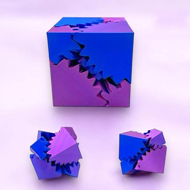 Impressão 3D Bola de Engrenagem Fidget Spinner Alívio do Estresse 1 Unidade