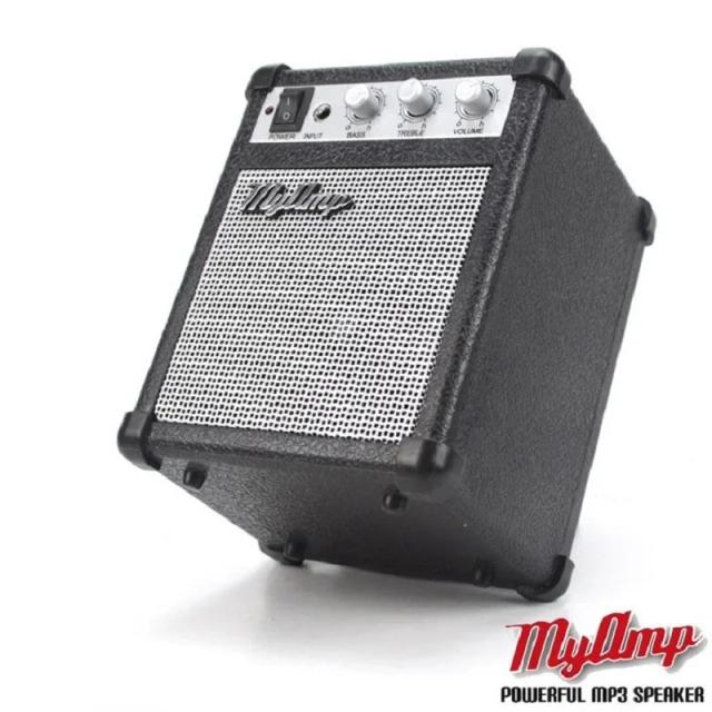 Guitarra Amplificadora Versátil com Design Clássico e Potente Alto-falante MP3