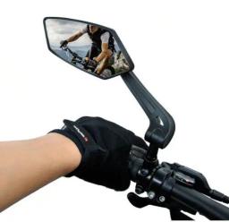 Espelho retrovisor ajustável para guidão de bicicleta, vidro de segurança, design rotativo, acessórios de ciclismo, 360 - Image 1