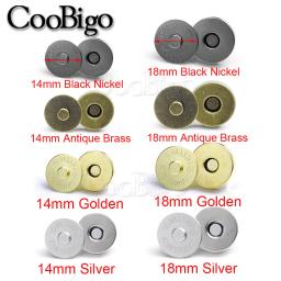 Fechos magnéticos para bolsa, botões, ímã, fechamentos, fivela, bolsa, carteira, artesanato, sacos, acessórios de costura, 14mm, 18mm - Image 2