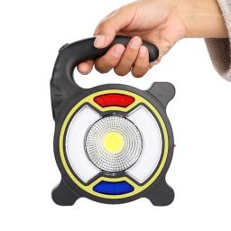 Lâmpada de acampamento ao ar livre portátil lâmpada de acampamento carregamento usb cinto de advertência lanterna multi-funcional lâmpada solar - Image 4