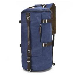 Bolsa de viagem de grande capacidade masculina mochila de alpinismo bolsa de ombro balde de lona moda alça macia - Image 3