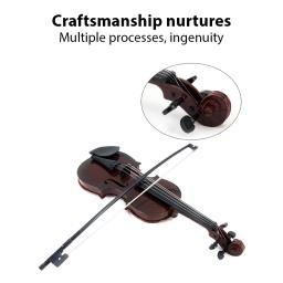 Simulado violino kit prática musical, instrumento musical, adereços desempenho, cordas ajustáveis, presentes para iniciantes - Image 4