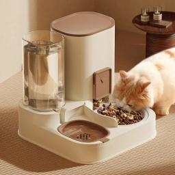 Alimentação automática para animais de estimação e alimentação de água Máquina All-in-1 Alimentador de água potável de grande capacidade - Image 1