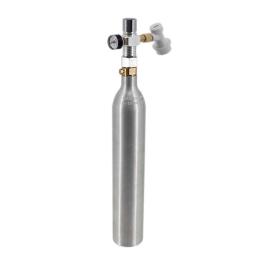 Alumínio CO2 Ar Tanque com Ball Lock, 2 em 1 Regulador, Segurança À Prova de Explosão, Cilindro De Gás De Alta Pressão, Homebrew Cerveja Soda, 0.6L - Image 2