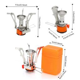 Ultraleve mini fogão de acampamento aquecedor tudo-em-um fogão a gás dobrável panelas ao ar livre perfeito para piqueniques, cozinhar e caminhadas - Image 4