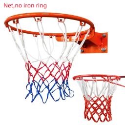 All-Weather Basquete Net, Vermelho, Branco, Azul, Tri-Color, Hoop, Basket Rim, Net Powered - Image 1