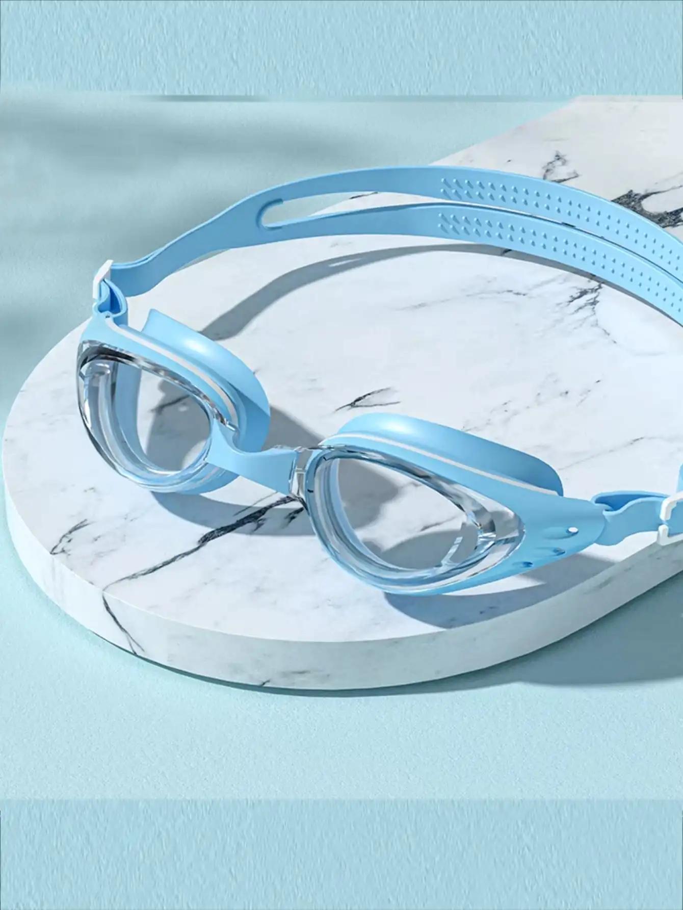 Óculos de natação anti-nevoeiro profissional para homens e mulheres, lente de proteção UV, impermeável, ajustável, silicone, adulto, piscina - Image 1