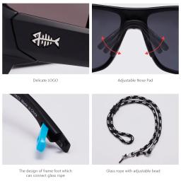 Óculos de sol esportivos polarizados Bassdash para homens e mulheres, pesca, direção, caminhadas UV400 com armação leve TPX inquebrável - Image 5
