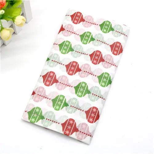 Papel de Tecido 50x66 cm para Embalagem e Decoração em Natal, Ano Novo, Casamentos e Flores