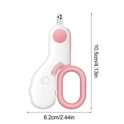 Profissional Electric Pet Nail Clippers, lixa de unhas, aparadores de garras, cortador de unhas com luzes LED, seguro - Image 6