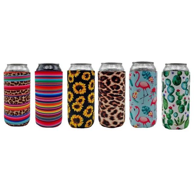 Cooler Dobrável de Neoprene para Cervejas de 500ml - Pacote com 2 Unidades para Drinks Sempre Gelados