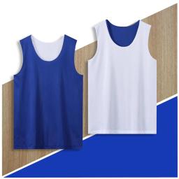 Respirável dupla face Wearable Homens Basquete Jerseys Double-deck Camisa Esportiva Sleevess Homens Uniforme De Basquete Sportswear - Image 4