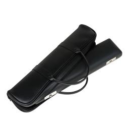 Couro impermeável Flauta Bag, tampa portátil, saco de transporte, preto, alça, instrumento, flauta Acessórios, 16 buracos - Image 5