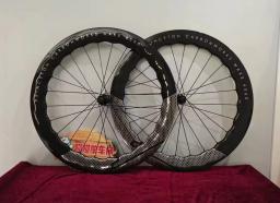 2025/6560 novo 700c conjunto de roda disco bicicleta estrada dt180hub princeton carbonworks rodas onda completa fibra carbono personalizáveis - Image 2