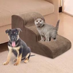 Anti Slip Ramp para Pequenos Animais, Escada para Escalada, Sofá, Sofá Alto, Carros, Pet Stair Supplies, Cão, Gato, 3 Passos - Image 4