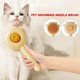 Pet Grooming Needle Brush, Pente de massagem mágica para gato e cachorro, Suprimentos de cuidados de limpeza - Image 1