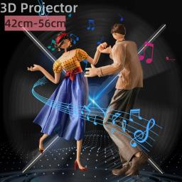 Ventilador Projetor Holográfico 3D, Sinal LED Wifi, Holograma Lamp Player, Exibição de publicidade remota, Exibição publicitária, Projetor de logotipo - Image 1