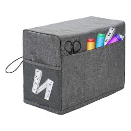 Capa protetora para máquinas de costura domésticas Capa contra poeira com bolsos, apto para a maioria, 1 PC - Image 3