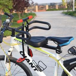 Assento de bicicleta frontal universal para crianças, Sela MTB com descanso de pedais, Segurança para bicicletas de estrada, Assento de bebê - Image 6