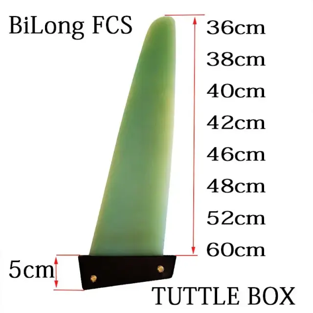 Desempenho Superior: Barbatanas de Windsurf em Fibra de Vidro com Resina Epóxi G10 para Tuttle Box