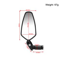 Zoyosports grande angular espelho retrovisor da bicicleta rotação 360 ajustável guiador espelho mtb ciclismo de estrada espelho retrovisor - Image 5