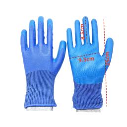 Luva protetora de látex estampada para homens, nylon flexível ou poliéster, material de segurança profissional, 1 par - Image 6