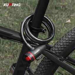 Xunting-anti-roubo senha de bloqueio para mountain bike, corrente portátil, acessórios de bicicleta, 2 chaves, venda quente - Image 6