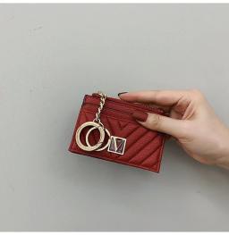 Bolsa de cartão portátil para mulheres, armazenamento de cartão bancário, ID e chave, bolsa de moedas, cartão de ônibus - Image 5