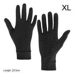 Mulheres Homens Luvas De Fibra De Cobre Spandex Touch Screen Dicas Luvas para Correr Esportes Inverno Quente Futebol Caminhadas Condução - Image 3
