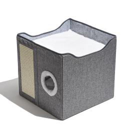 Nova casa de gato de deck duplo, quente no inverno, grande casa de todos os fins, villa, gato fechado e produtos para animais de estimação - Image 3